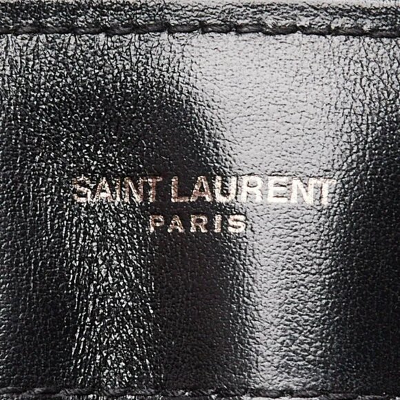 Yves Saint Laurent Black Chevron Quilted Leather Medium LouLou Bag - Picture 10 of 12